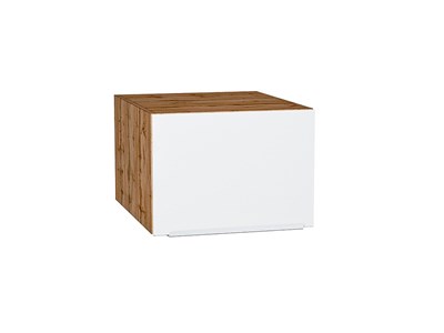 Шкаф верхний горизонтальный глубокий Фьюжн Дуб Вотан, Silky White, 500 В*Ш*Г 358*500*576, фасад МДФ  Silky White, корпус  Дуб Вотан ms2510VVT_60615
