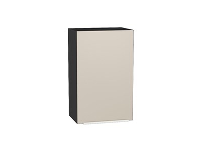 Шкаф верхний с 1-ой дверцей Фьюжн Graphite, Cream Silk, 720, 450 В*Ш*Г 716*450*320, фасад МДФ  Cream Silk, корпус  Graphite ms2510VVT_71926