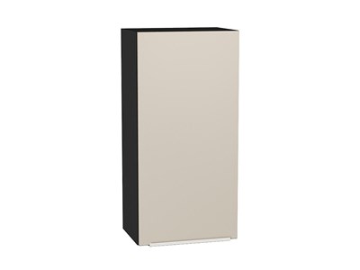 Шкаф верхний с 1-ой дверцей Фьюжн Graphite, Cream Silk, 920, 450 В*Ш*Г 920*450*320, фасад МДФ  Cream Silk, корпус  Graphite ms2510VVT_71932
