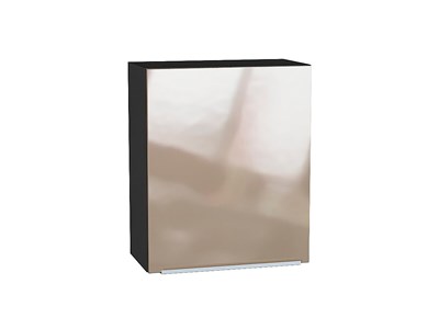 Шкаф верхний с 1-ой дверцей Фьюжн Graphite, Gallant, 720, 600 В*Ш*Г 716*600*320, фасад МДФ  Gallant, корпус  Graphite ms2510VVT_41515