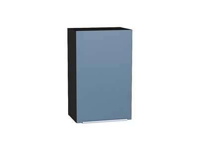 Шкаф верхний с 1-ой дверцей Фьюжн Graphite, Silky Blue, 720, 450 В*Ш*Г 716*450*320, фасад МДФ  Silky Blue, корпус  Graphite ms2510VVT_52027