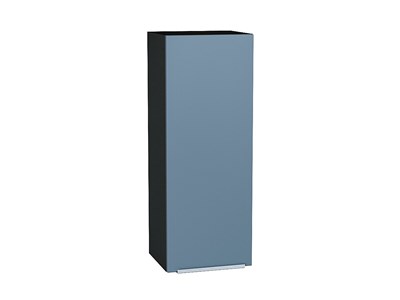 Шкаф верхний с 1-ой дверцей Фьюжн Graphite, Silky Blue, 920, 350 В*Ш*Г 920*350*320, фасад МДФ  Silky Blue, корпус  Graphite ms2510VVT_65113