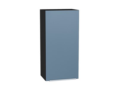 Шкаф верхний с 1-ой дверцей Фьюжн Graphite, Silky Blue, 920, 450 В*Ш*Г 920*450*320, фасад МДФ  Silky Blue, корпус  Graphite ms2510VVT_52032