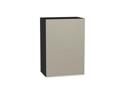 Шкаф верхний с 1-ой дверцей Фьюжн Graphite, Silky Grey, 720, 500 В*Ш*Г 716*500*320, фасад МДФ  Silky Grey, корпус  Graphite ms2510VVT_51992