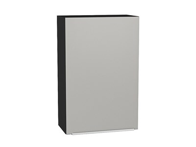 Шкаф верхний с 1-ой дверцей Фьюжн Graphite, Silky Light Grey, 920, 600 В*Ш*Г 920*600*320, фасад МДФ  Silky Light Grey, корпус  Graphite ms2510VVT_66609