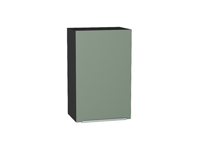 Шкаф верхний с 1-ой дверцей Фьюжн Graphite, Silky Mint, 720, 450 В*Ш*Г 716*450*320, фасад МДФ  Silky Mint, корпус  Graphite ms2510VVT_52009