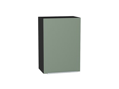 Шкаф верхний с 1-ой дверцей Фьюжн Graphite, Silky Mint, 720, 500 В*Ш*Г 716*500*320, фасад МДФ  Silky Mint, корпус  Graphite ms2510VVT_52010