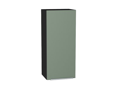 Шкаф верхний с 1-ой дверцей Фьюжн Graphite, Silky Mint, 920, 400 В*Ш*Г 920*400*320, фасад МДФ  Silky Mint, корпус  Graphite ms2510VVT_52013