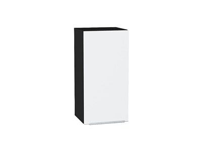 Шкаф верхний с 1-ой дверцей Фьюжн Graphite, Silky White, 720, 350 В*Ш*Г 716*350*320, фасад МДФ  Silky White, корпус  Graphite ms2510VVT_65088