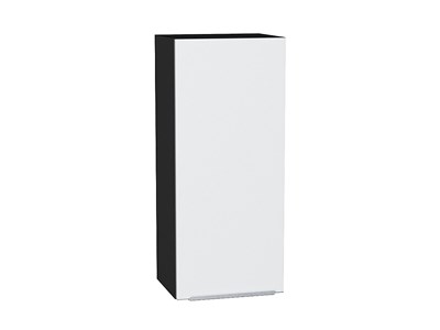 Шкаф верхний с 1-ой дверцей Фьюжн Graphite, Silky White, 920, 400 В*Ш*Г 920*400*320, фасад МДФ  Silky White, корпус  Graphite ms2510VVT_51970