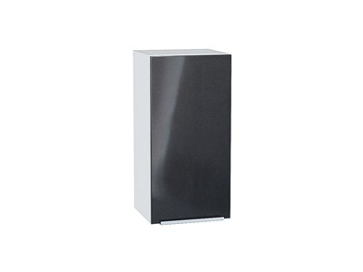 Шкаф верхний с 1-ой дверцей Фьюжн Белый, Anthracite, 720, 350 В*Ш*Г 716*350*320, фасад МДФ  Anthracite, корпус  Белый ms2510VVT_65120