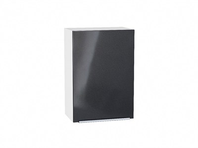 Шкаф верхний с 1-ой дверцей Фьюжн Белый, Anthracite, 720, 500 В*Ш*Г 716*500*320, фасад МДФ  Anthracite, корпус  Белый ms2510VVT_39723