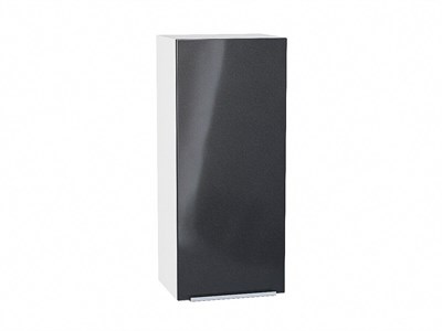 Шкаф верхний с 1-ой дверцей Фьюжн Белый, Anthracite, 920, 400 В*Ш*Г 920*400*320, фасад МДФ  Anthracite, корпус  Белый ms2510VVT_45067
