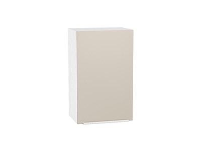 Шкаф верхний с 1-ой дверцей Фьюжн Белый, Cream Silk, 720, 450 В*Ш*Г 716*450*320, фасад МДФ  Cream Silk, корпус  Белый ms2510VVT_71894