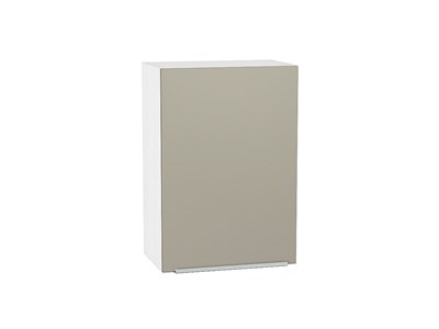 Шкаф верхний с 1-ой дверцей Фьюжн Белый, Silky Grey, 720, 500 В*Ш*Г 716*500*320, фасад МДФ  Silky Grey, корпус  Белый ms2510VVT_51976