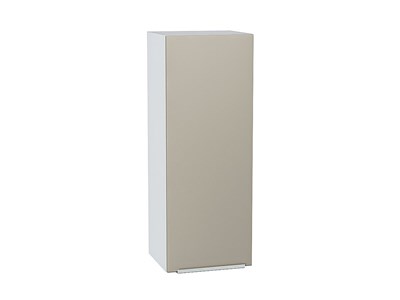 Шкаф верхний с 1-ой дверцей Фьюжн Белый, Silky Grey, 920, 350 В*Ш*Г 920*350*320, фасад МДФ  Silky Grey, корпус  Белый ms2510VVT_65097