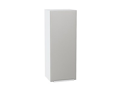 Шкаф верхний с 1-ой дверцей Фьюжн Белый, Silky Light Grey, 920, 350 В*Ш*Г 920*350*320, фасад МДФ  Silky Light Grey, корпус  Белый ms2510VVT_66581