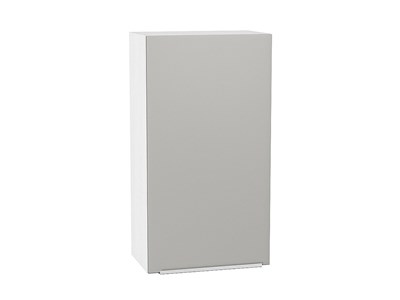 Шкаф верхний с 1-ой дверцей Фьюжн Белый, Silky Light Grey, 920, 500 В*Ш*Г 920*500*320, фасад МДФ  Silky Light Grey, корпус  Белый ms2510VVT_66584