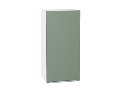 Шкаф верхний с 1-ой дверцей Фьюжн Белый, Silky Mint, 920, 400 В*Ш*Г 920*400*320, фасад МДФ  Silky Mint, корпус  Белый ms2510VVT_52004