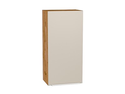 Шкаф верхний с 1-ой дверцей Фьюжн Дуб Вотан, Cream Silk, 920, 450 В*Ш*Г 920*450*320, фасад МДФ  Cream Silk, корпус  Дуб Вотан ms2510VVT_71920