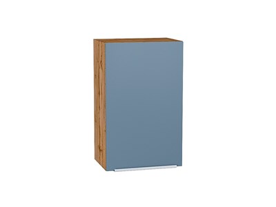 Шкаф верхний с 1-ой дверцей Фьюжн Дуб Вотан, Silky Blue, 720, 450 В*Ш*Г 716*450*320, фасад МДФ  Silky Blue, корпус  Дуб Вотан ms2510VVT_60781