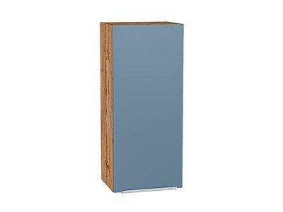 Шкаф верхний с 1-ой дверцей Фьюжн Дуб Вотан, Silky Blue, 920, 400 В*Ш*Г 920*400*320, фасад МДФ  Silky Blue, корпус  Дуб Вотан ms2510VVT_60785