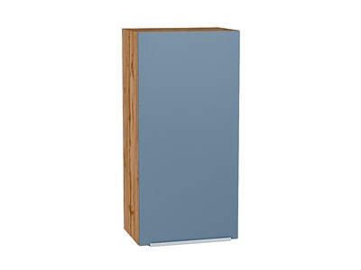 Шкаф верхний с 1-ой дверцей Фьюжн Дуб Вотан, Silky Blue, 920, 450 В*Ш*Г 920*450*320, фасад МДФ  Silky Blue, корпус  Дуб Вотан ms2510VVT_60786