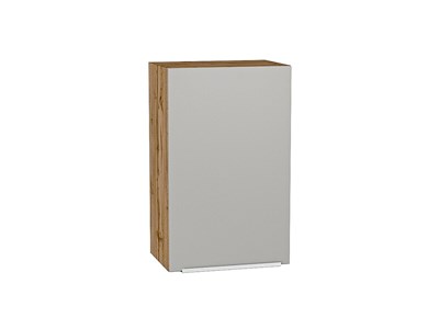 Шкаф верхний с 1-ой дверцей Фьюжн Дуб Вотан, Silky Light Grey, 720, 450 В*Ш*Г 716*450*320, фасад МДФ  Silky Light Grey, корпус  Дуб Вотан ms2510VVT_66589