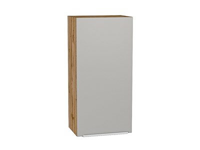Шкаф верхний с 1-ой дверцей Фьюжн Дуб Вотан, Silky Light Grey, 920, 450 В*Ш*Г 920*450*320, фасад МДФ  Silky Light Grey, корпус  Дуб Вотан ms2510VVT_66595