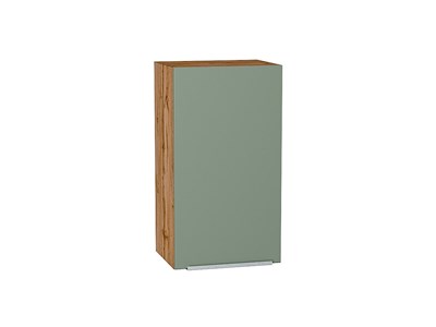 Шкаф верхний с 1-ой дверцей Фьюжн Дуб Вотан, Silky Mint, 720, 400 В*Ш*Г 716*400*320, фасад МДФ  Silky Mint, корпус  Дуб Вотан ms2510VVT_60770