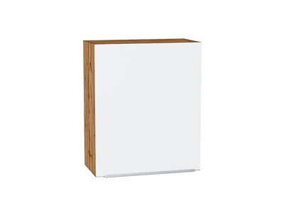 Шкаф верхний с 1-ой дверцей Фьюжн Дуб Вотан, Silky White, 720, 600 В*Ш*Г 716*600*320, фасад МДФ  Silky White, корпус  Дуб Вотан ms2510VVT_60743