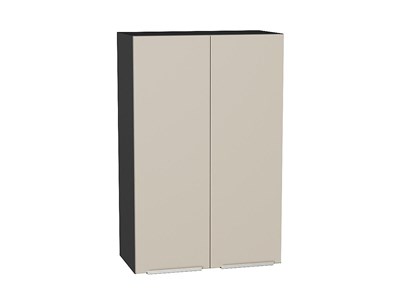 Шкаф верхний с 2-мя дверцами Фьюжн Graphite, Cream Silk, 920, 600 В*Ш*Г 920*600*320, фасад МДФ  Cream Silk, корпус  Graphite ms2510VVT_71941