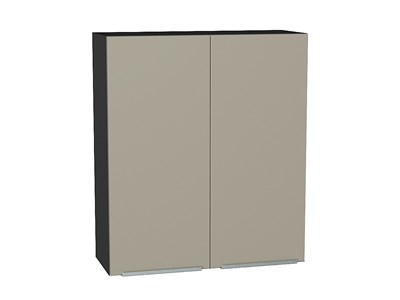 Шкаф верхний с 2-мя дверцами Фьюжн Graphite, Silky Grey, 920, 800 В*Ш*Г 920*800*320, фасад МДФ  Silky Grey, корпус  Graphite ms2510VVT_52054