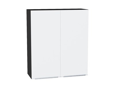 Шкаф верхний с 2-мя дверцами Фьюжн Graphite, Silky White, 920, 800 В*Ш*Г 920*800*320, фасад МДФ  Silky White, корпус  Graphite ms2510VVT_52048