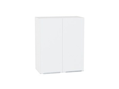Шкаф верхний с 2-мя дверцами Фьюжн Белый, Silky White, 720, 600 В*Ш*Г 716*600*320, фасад МДФ  Silky White, корпус  Белый ms2510VVT_52035