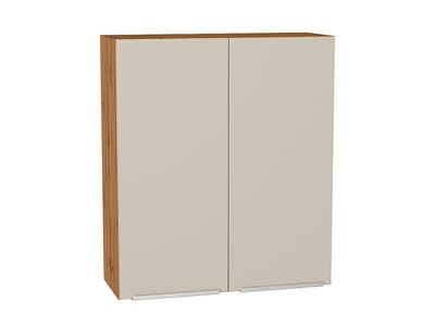 Шкаф верхний с 2-мя дверцами Фьюжн Дуб Вотан, Cream Silk, 920, 800 В*Ш*Г 920*800*320, фасад МДФ  Cream Silk, корпус  Дуб Вотан ms2510VVT_71938