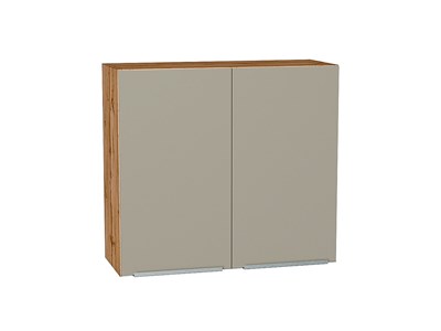 Шкаф верхний с 2-мя дверцами Фьюжн Дуб Вотан, Silky Grey, 720, 800 В*Ш*Г 716*800*320, фасад МДФ  Silky Grey, корпус  Дуб Вотан ms2510VVT_60818