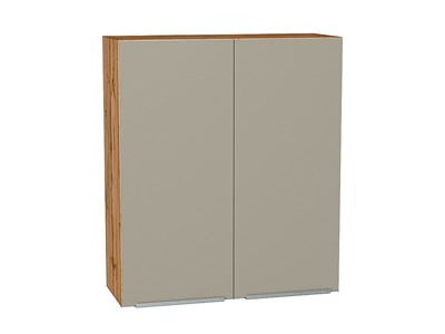 Шкаф верхний с 2-мя дверцами Фьюжн Дуб Вотан, Silky Grey, 920, 800 В*Ш*Г 920*800*320, фасад МДФ  Silky Grey, корпус  Дуб Вотан ms2510VVT_60820