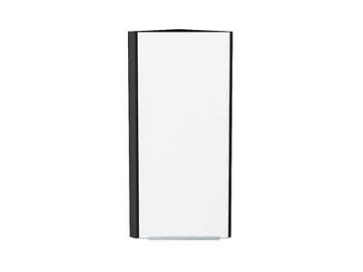 Шкаф верхний торцевой Фьюжн Graphite, Silky White, 920 В*Ш*Г 920*300*306, фасад МДФ  Silky White, корпус  Graphite ms2510VVT_52075