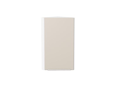 Шкаф верхний торцевой Фьюжн Белый, Cream Silk, 720 В*Ш*Г 716*300*306, фасад МДФ  Cream Silk, корпус  Белый ms2510VVT_71907