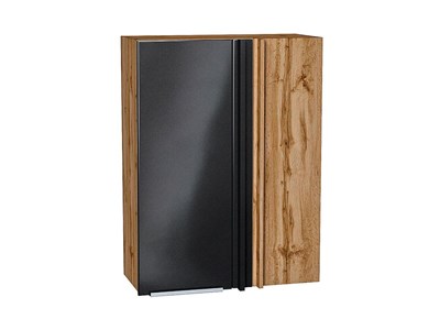 Шкаф верхний прямой угловой Фьюжн Дуб Вотан, Anthracite, 920 В*Ш*Г 920*700*345, фасад МДФ  Anthracite, корпус  Дуб Вотан ms2510VVT_60693