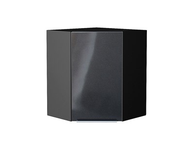 Шкаф верхний угловой Фьюжн Graphite, Anthracite, 720 В*Ш*Г 716*600*600, фасад МДФ  Anthracite, корпус  Graphite ms2510VVT_36790