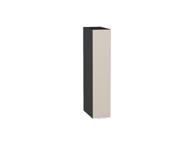 Шкаф верхний бутылочница Фьюжн Graphite, Cream Silk, 150 В*Ш*Г 716*150*320, фасад МДФ  Cream Silk, корпус  Graphite ms2510VVT_71855