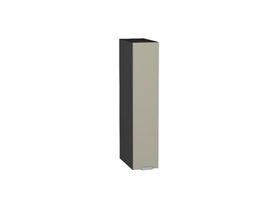 Шкаф верхний бутылочница Фьюжн Graphite, Silky Grey, 150 В*Ш*Г 716*150*320, фасад МДФ  Silky Grey, корпус  Graphite ms2510VVT_51827