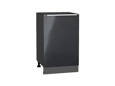 Шкаф нижний с 1-ой дверцей Фьюжн Graphite, Anthracite, 500 В*Ш*Г 816*500*480, фасад МДФ  Anthracite, корпус  Graphite ms2510VVT_39733