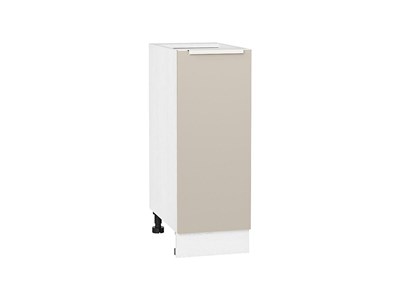 Шкаф нижний с 1-ой дверцей Фьюжн Белый, Cream Silk, 300 В*Ш*Г 816*300*480, фасад МДФ  Cream Silk, корпус  Белый ms2510VVT_71979