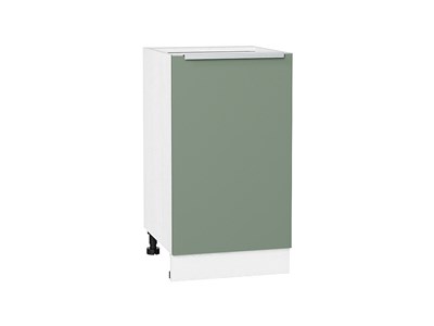 Шкаф нижний с 1-ой дверцей Фьюжн Белый, Silky Mint, 450 В*Ш*Г 816*450*480, фасад МДФ  Silky Mint, корпус  Белый ms2510VVT_52175