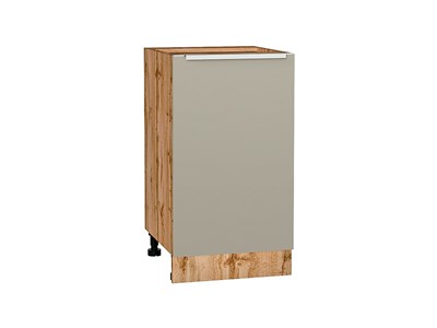 Шкаф нижний с 1-ой дверцей Фьюжн Дуб Вотан, Silky Grey, 450 В*Ш*Г 816*450*480, фасад МДФ  Silky Grey, корпус  Дуб Вотан ms2510VVT_60974