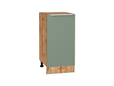 Шкаф нижний с 1-ой дверцей Фьюжн Дуб Вотан, Silky Mint, 400 В*Ш*Г 816*400*480, фасад МДФ  Silky Mint, корпус  Дуб Вотан ms2510VVT_60977