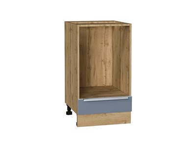 Шкаф нижний под духовку Фьюжн Дуб Вотан, Silky Blue, 450 В*Ш*Г 816*450*476, фасад МДФ  Silky Blue, корпус  Дуб Вотан ms2510VVT_67086